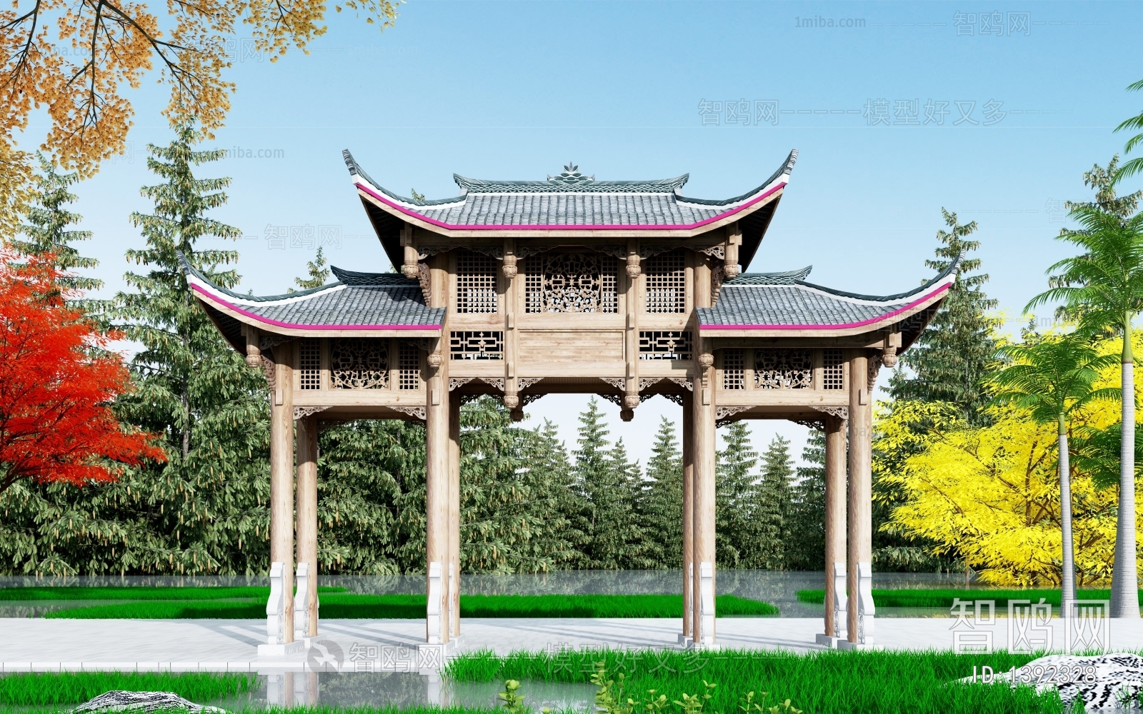 Chinese Style Ancient Architectural Buildings