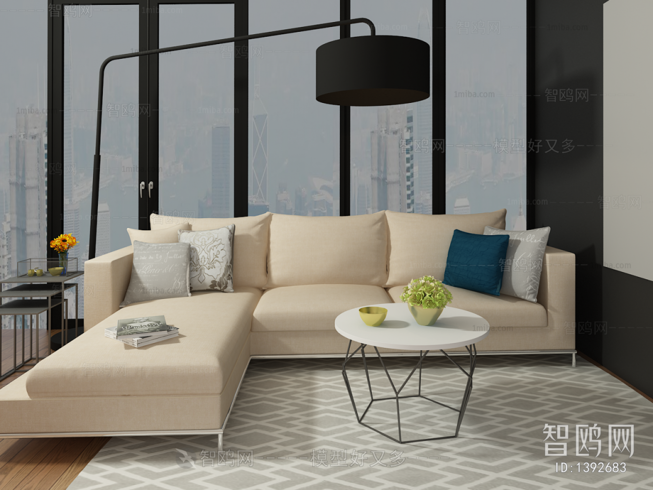 Nordic Style Corner Sofa