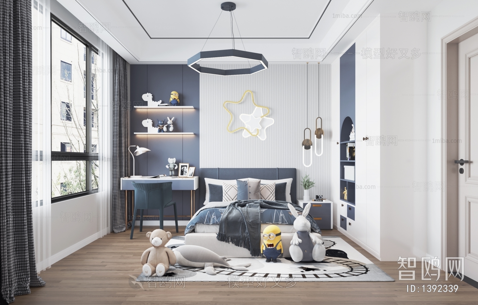 Modern Boy's Room And Son's Room