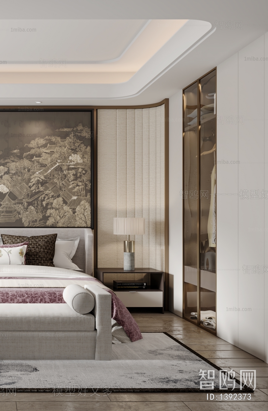 New Chinese Style Bedroom