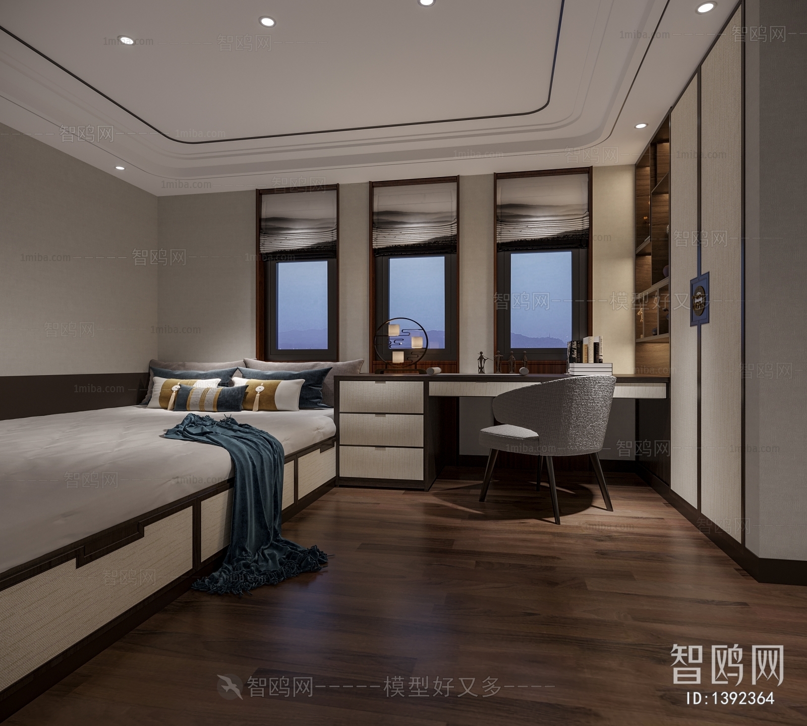 New Chinese Style Bedroom