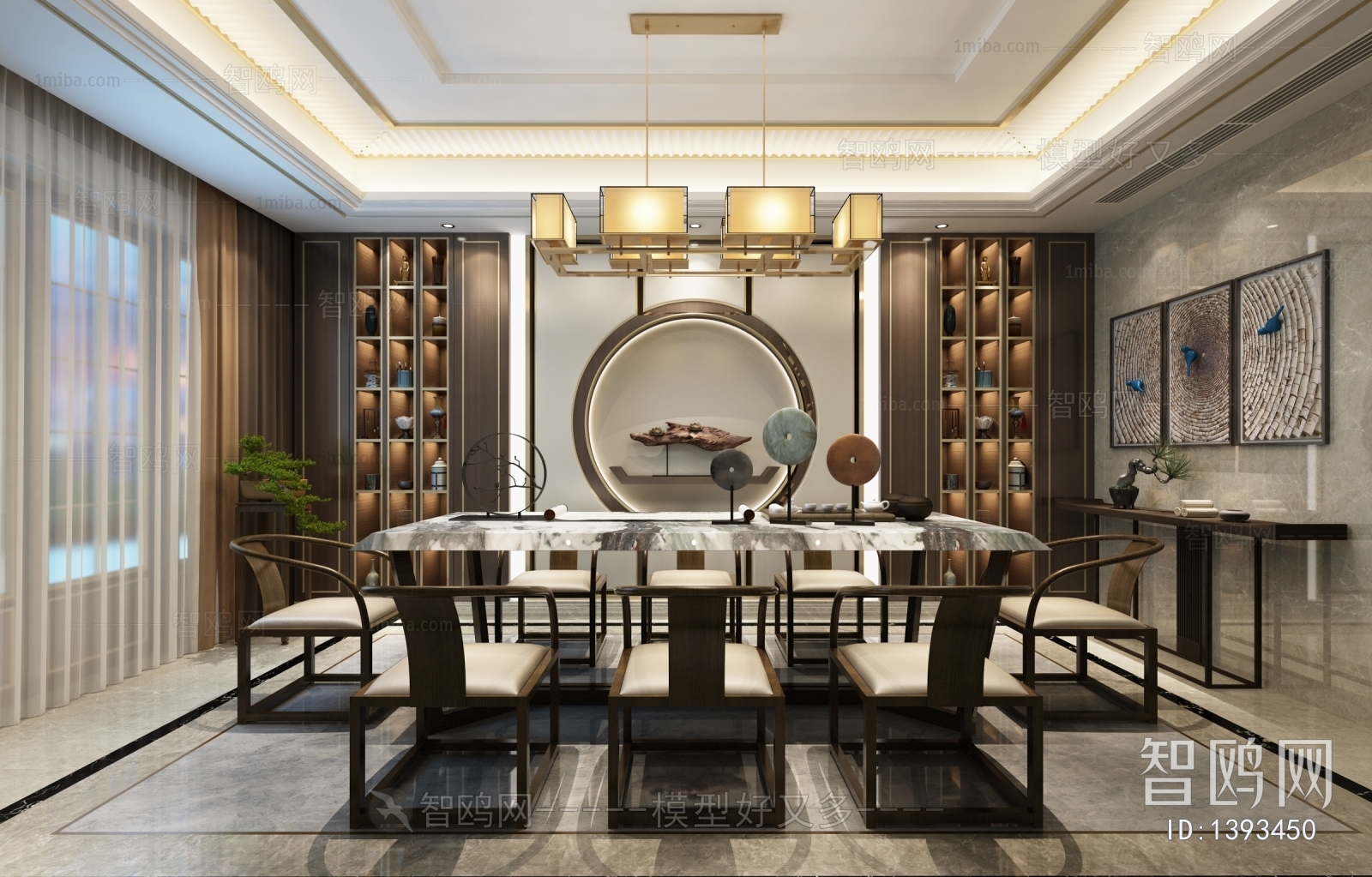 New Chinese Style Dining Room