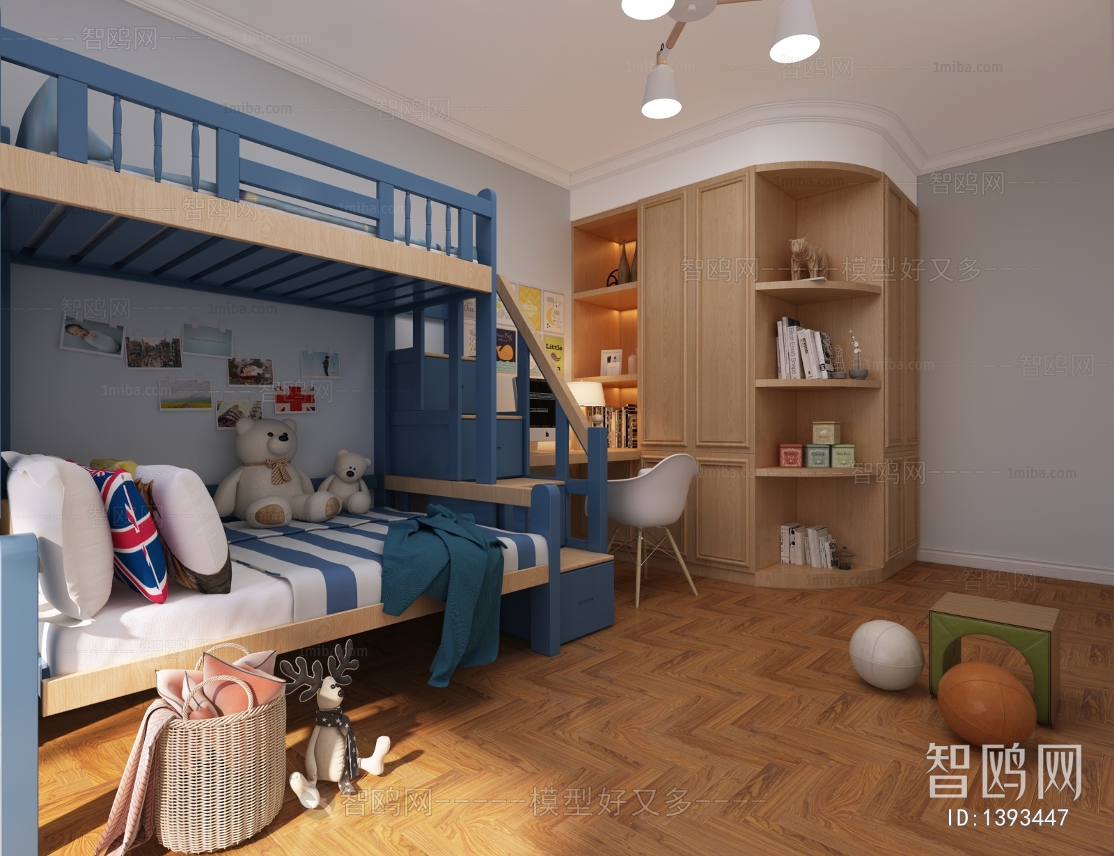 Simple European Style Children's Room