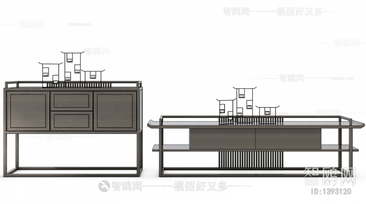 New Chinese Style TV Cabinet