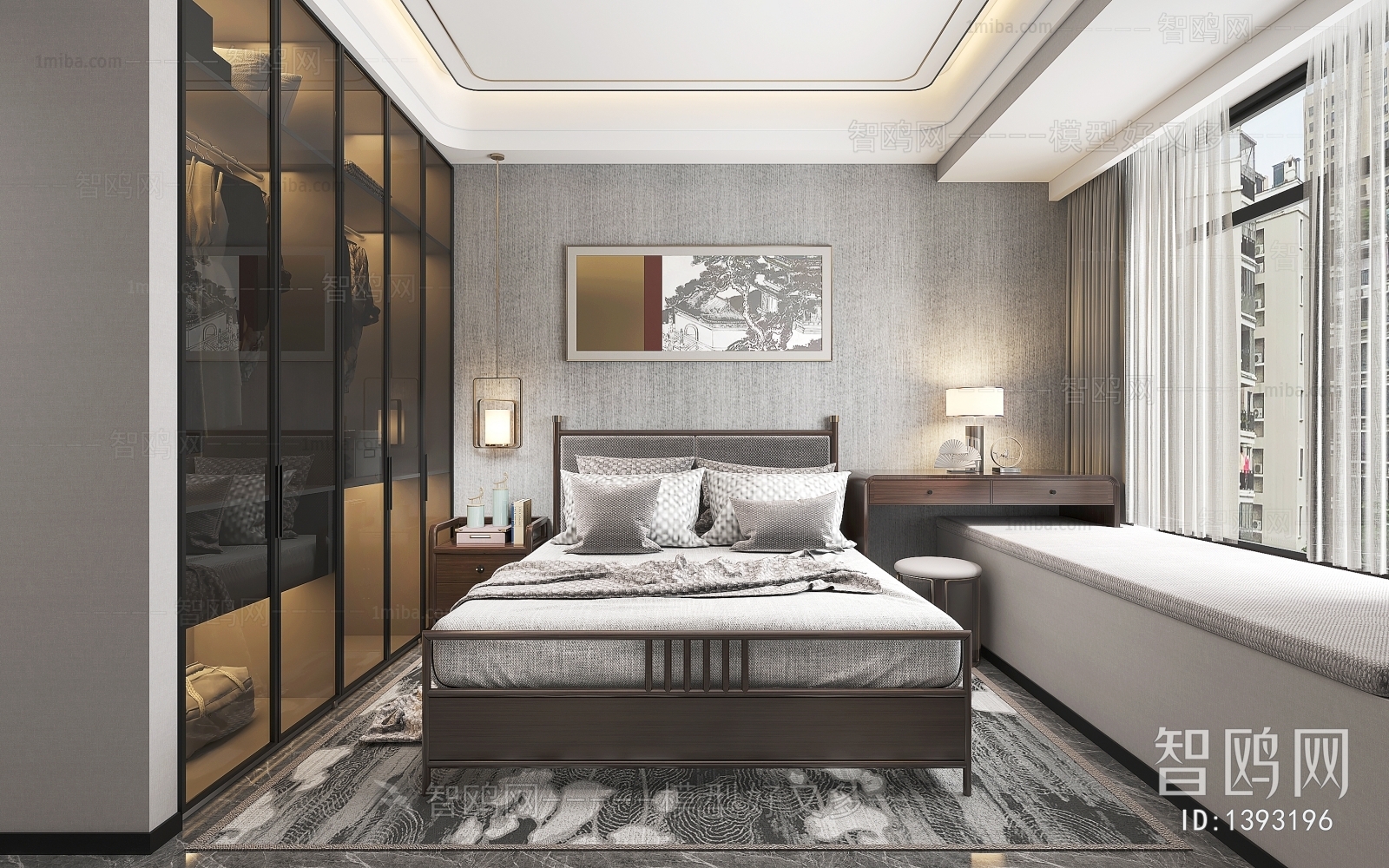 New Chinese Style Bedroom