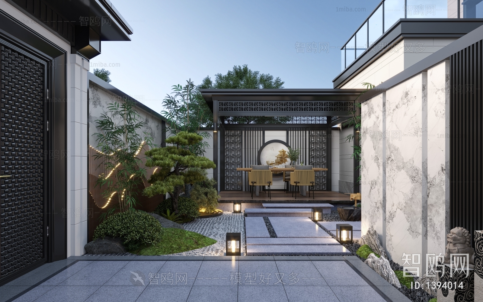 New Chinese Style Courtyard/landscape