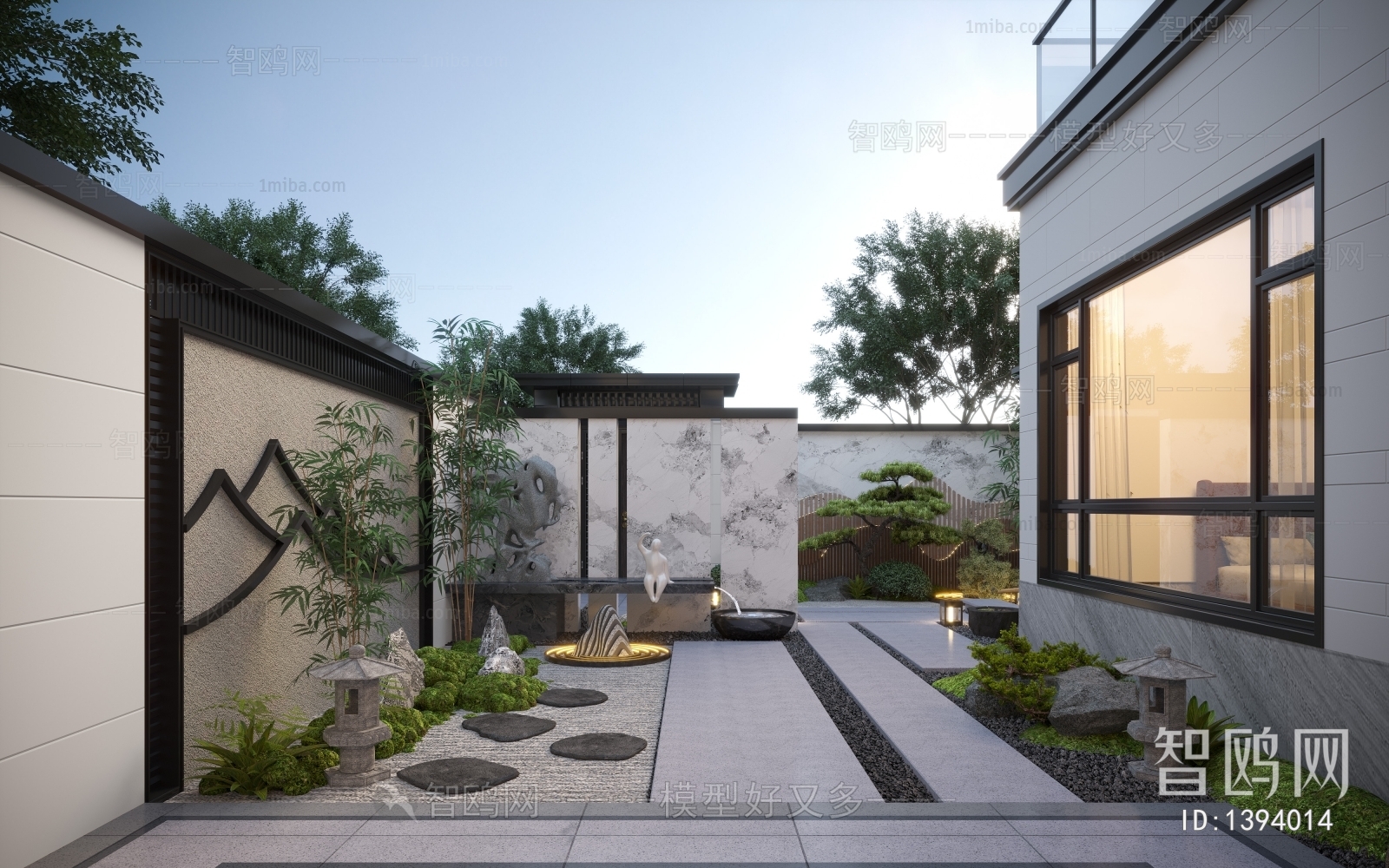 New Chinese Style Courtyard/landscape