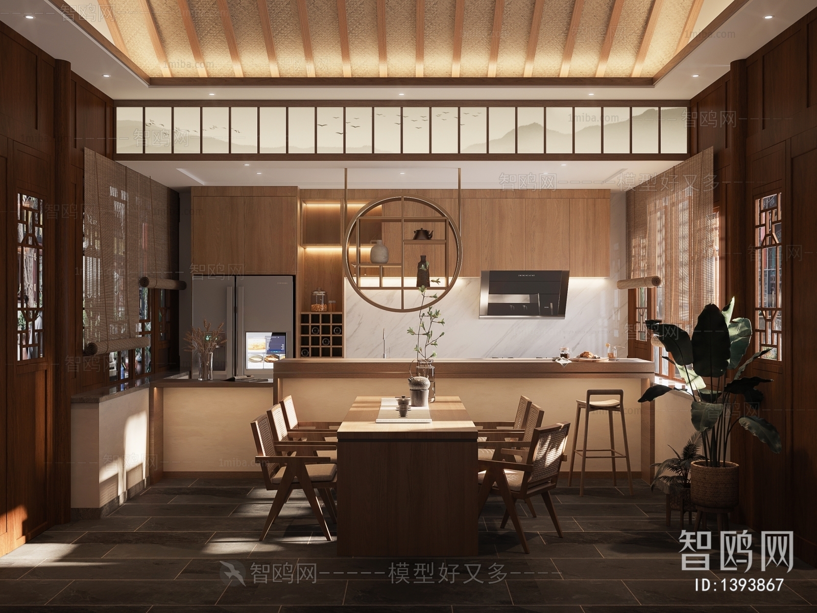 New Chinese Style Open Kitchen