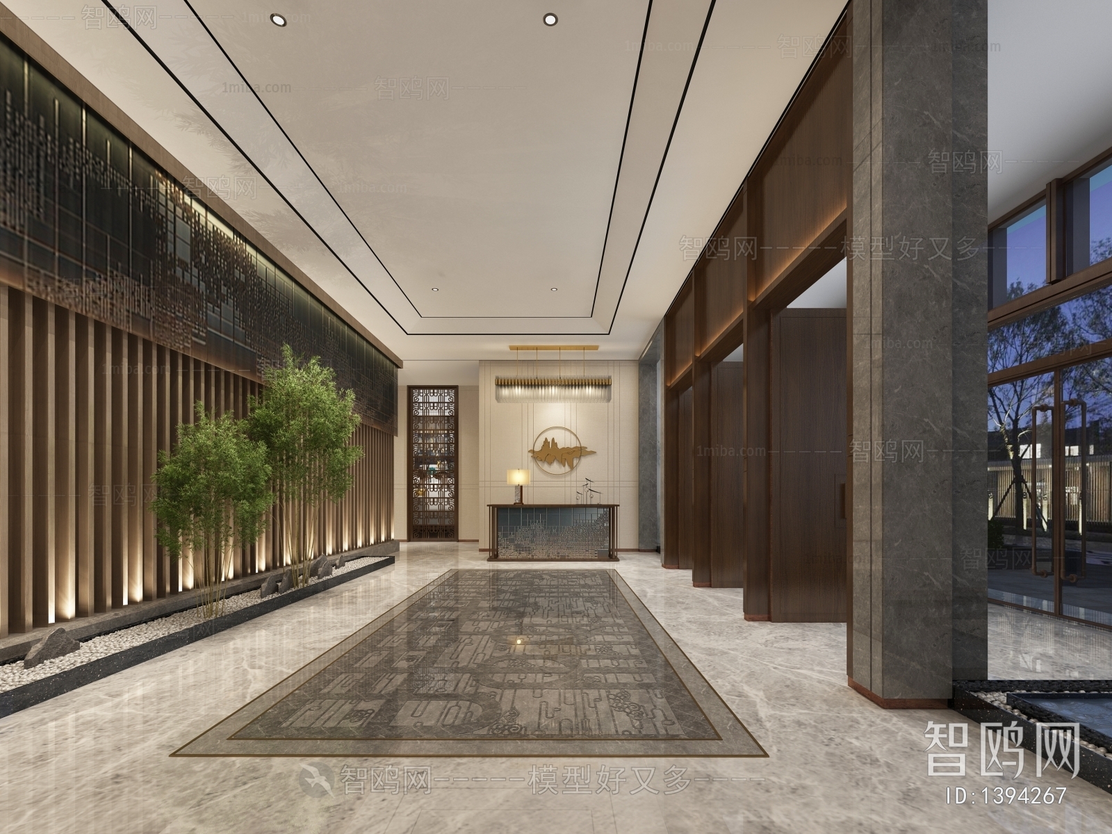 New Chinese Style Lobby Hall