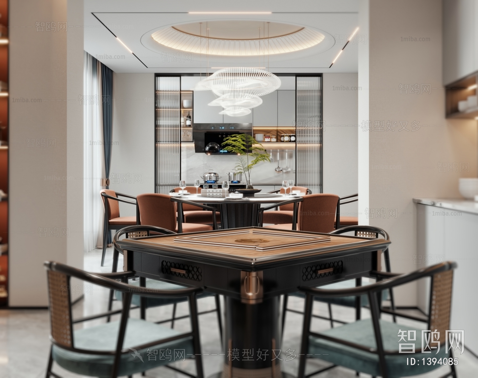 New Chinese Style Dining Room