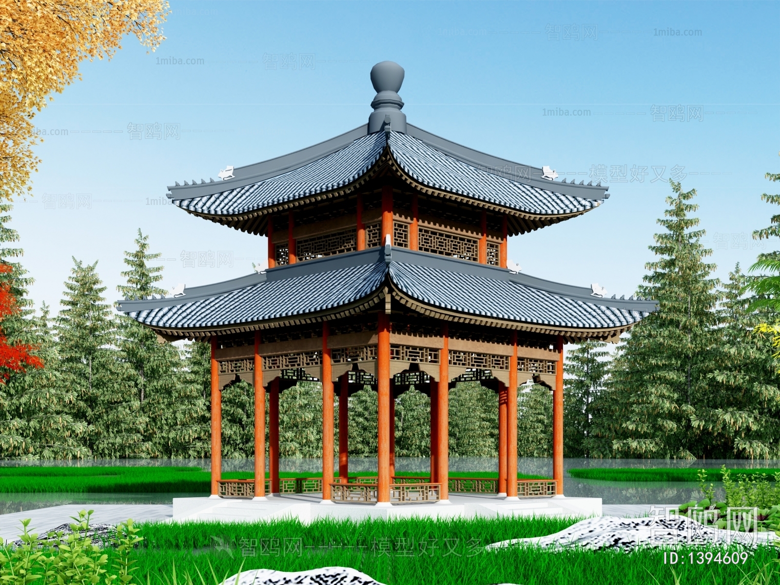 Chinese Style Ancient Architectural Buildings