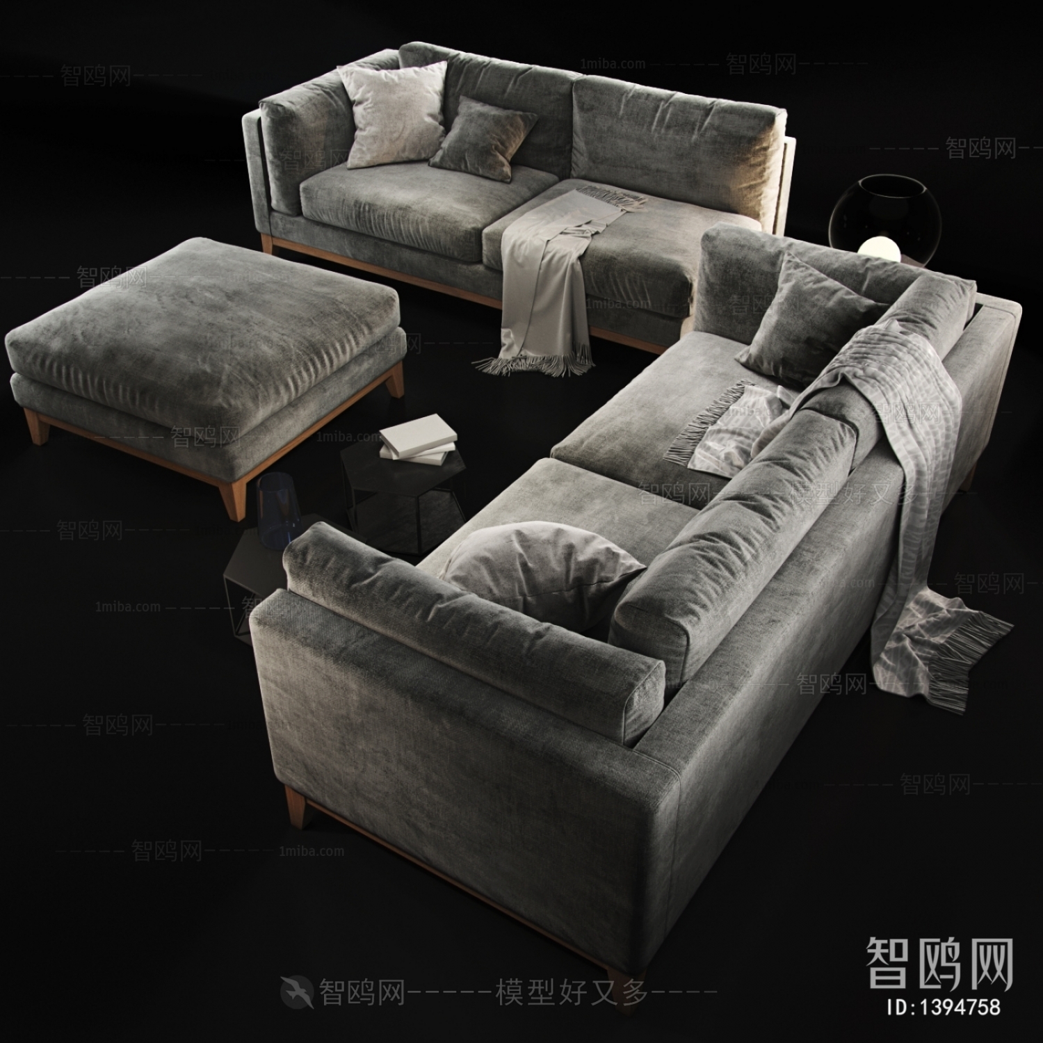 Simple European Style Multi Person Sofa