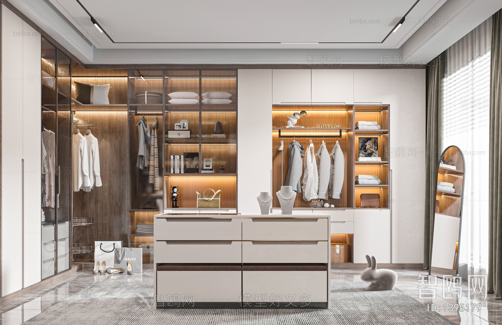 Modern Clothes Storage Area