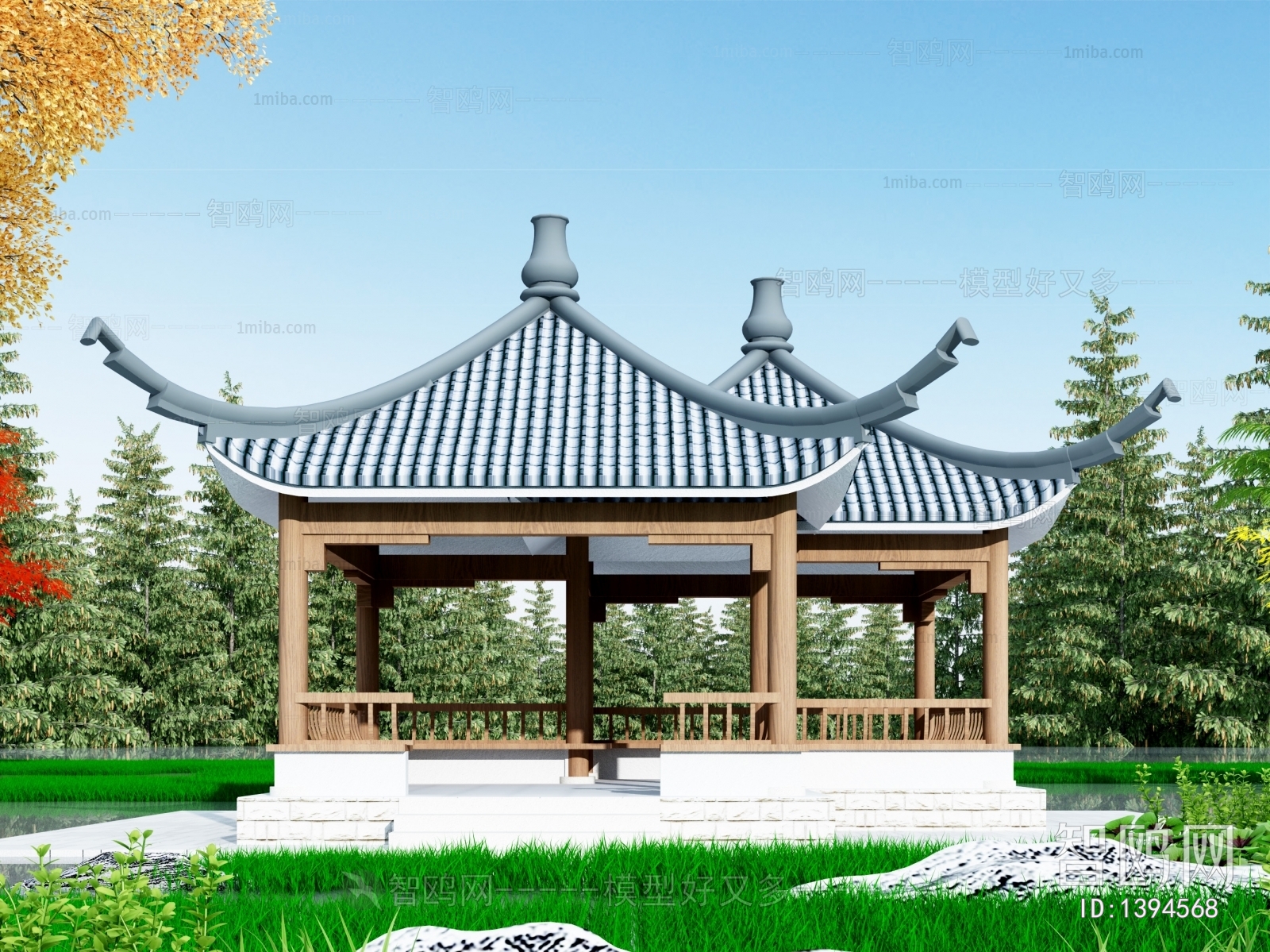 Chinese Style Ancient Architectural Buildings