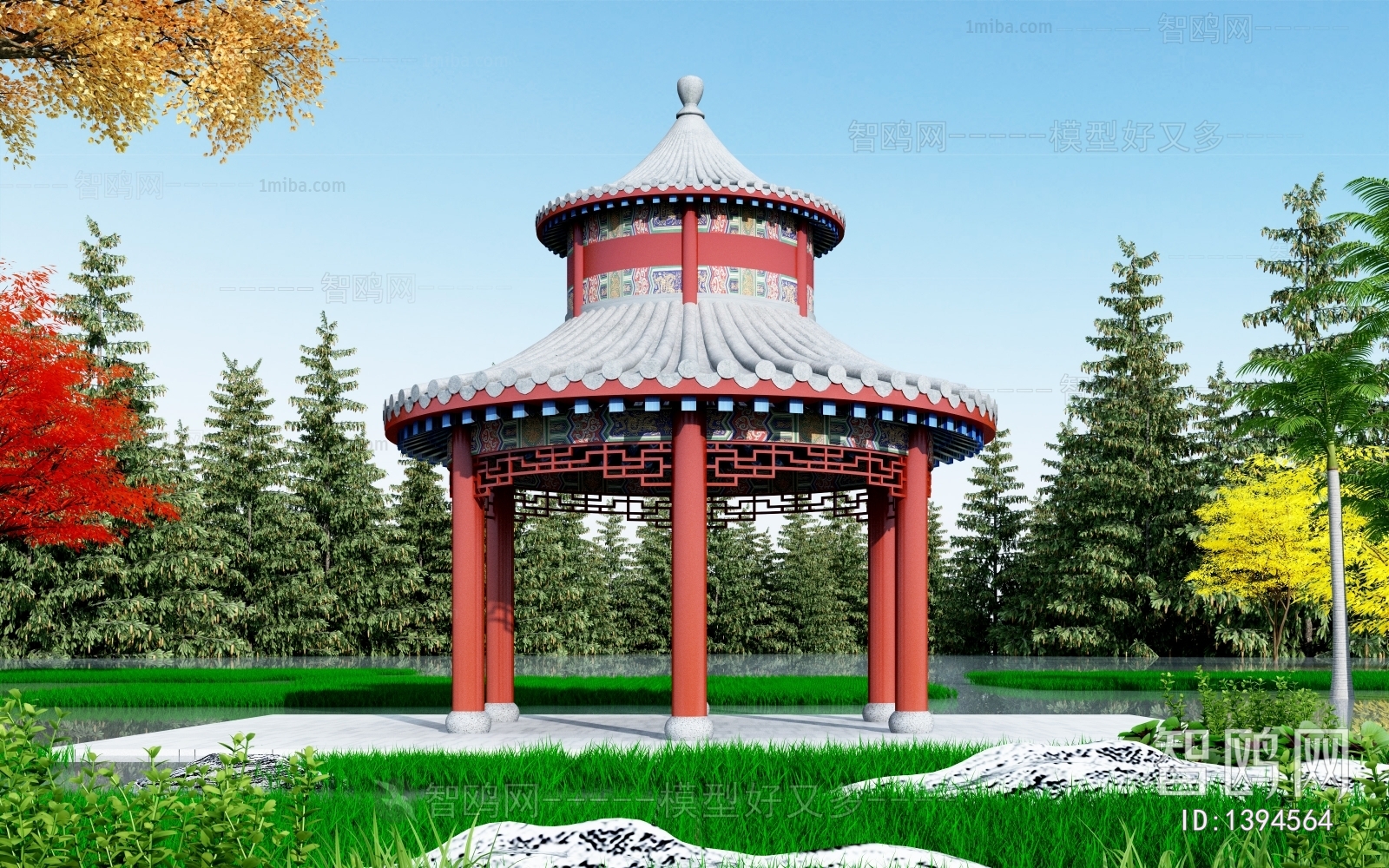 Chinese Style Ancient Architectural Buildings