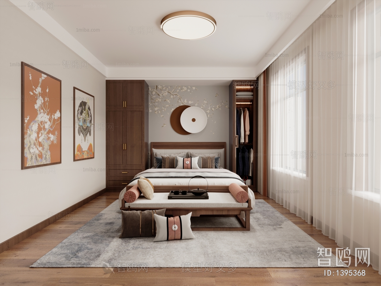 New Chinese Style Bedroom