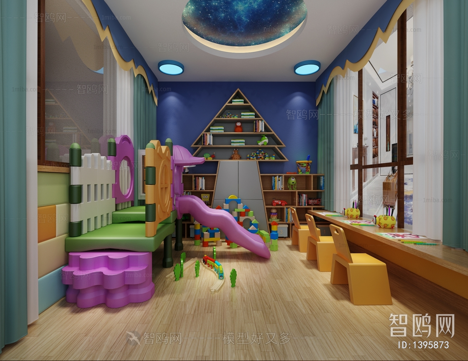 现代儿童房活动室