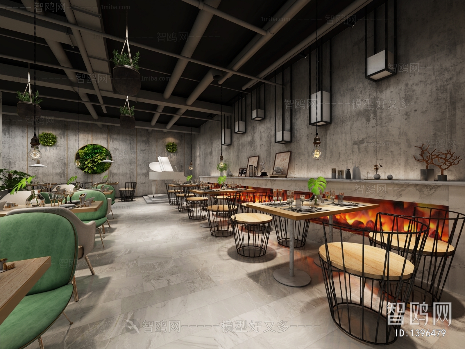 Industrial Style Catering Space