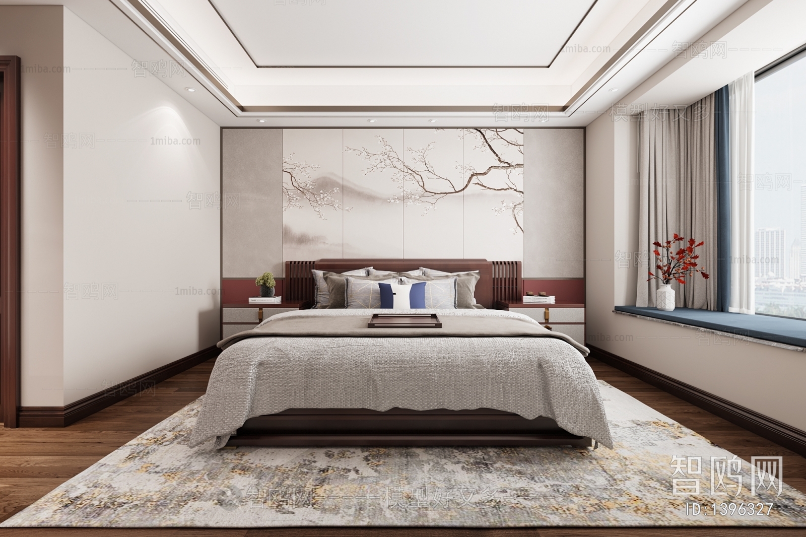 New Chinese Style Bedroom