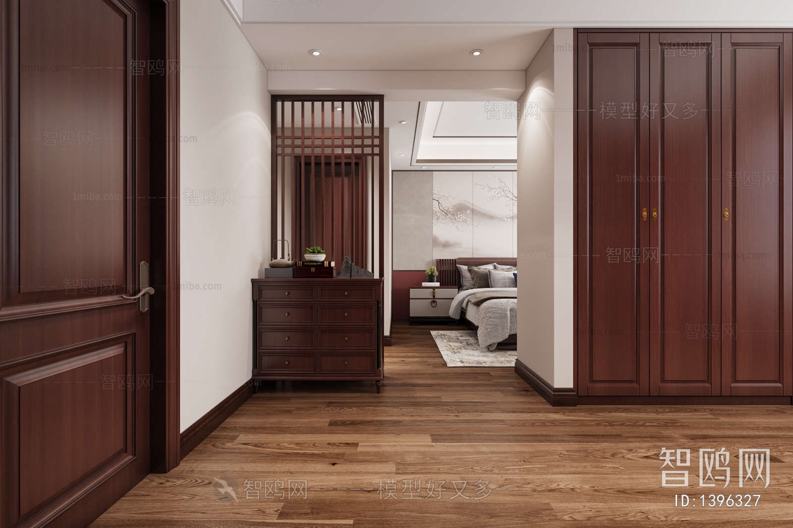 New Chinese Style Bedroom