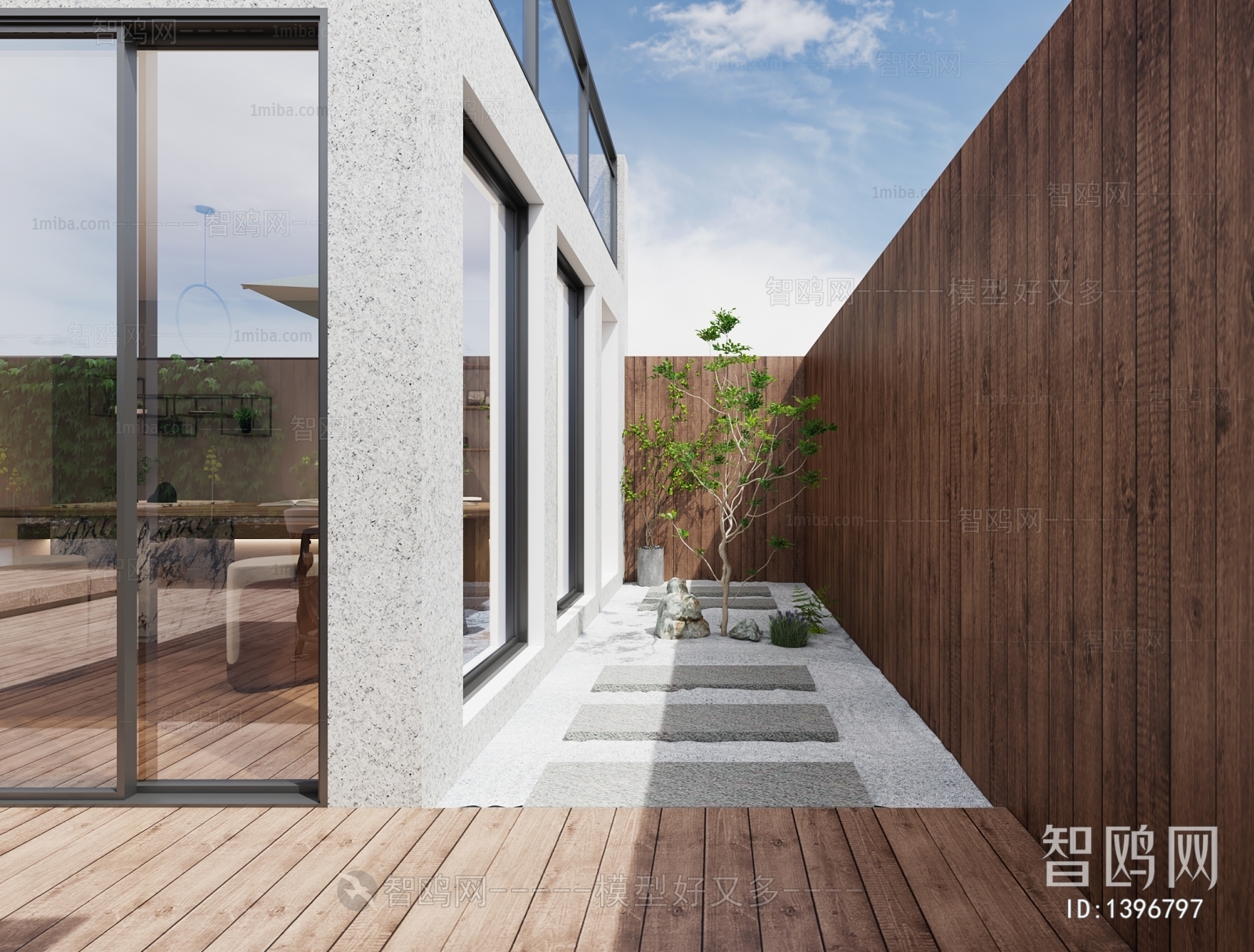 Modern Courtyard/landscape