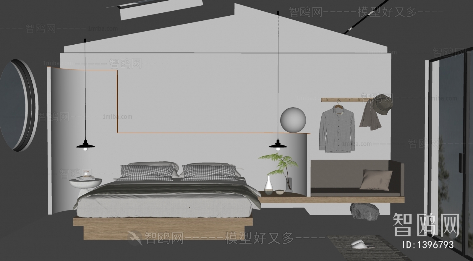 Wabi-sabi Style Bedroom