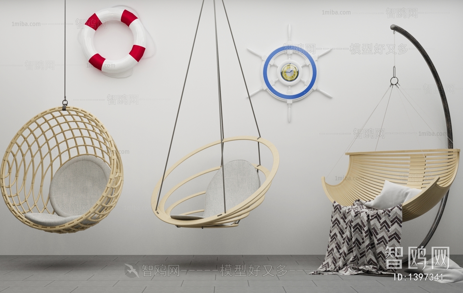 New Chinese Style Hanging Chair