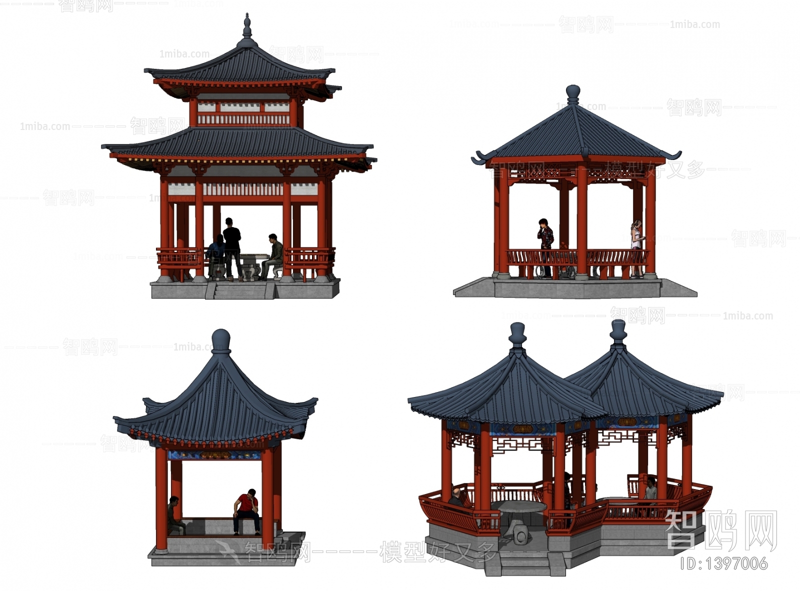 Chinese Style Ancient Architectural Buildings