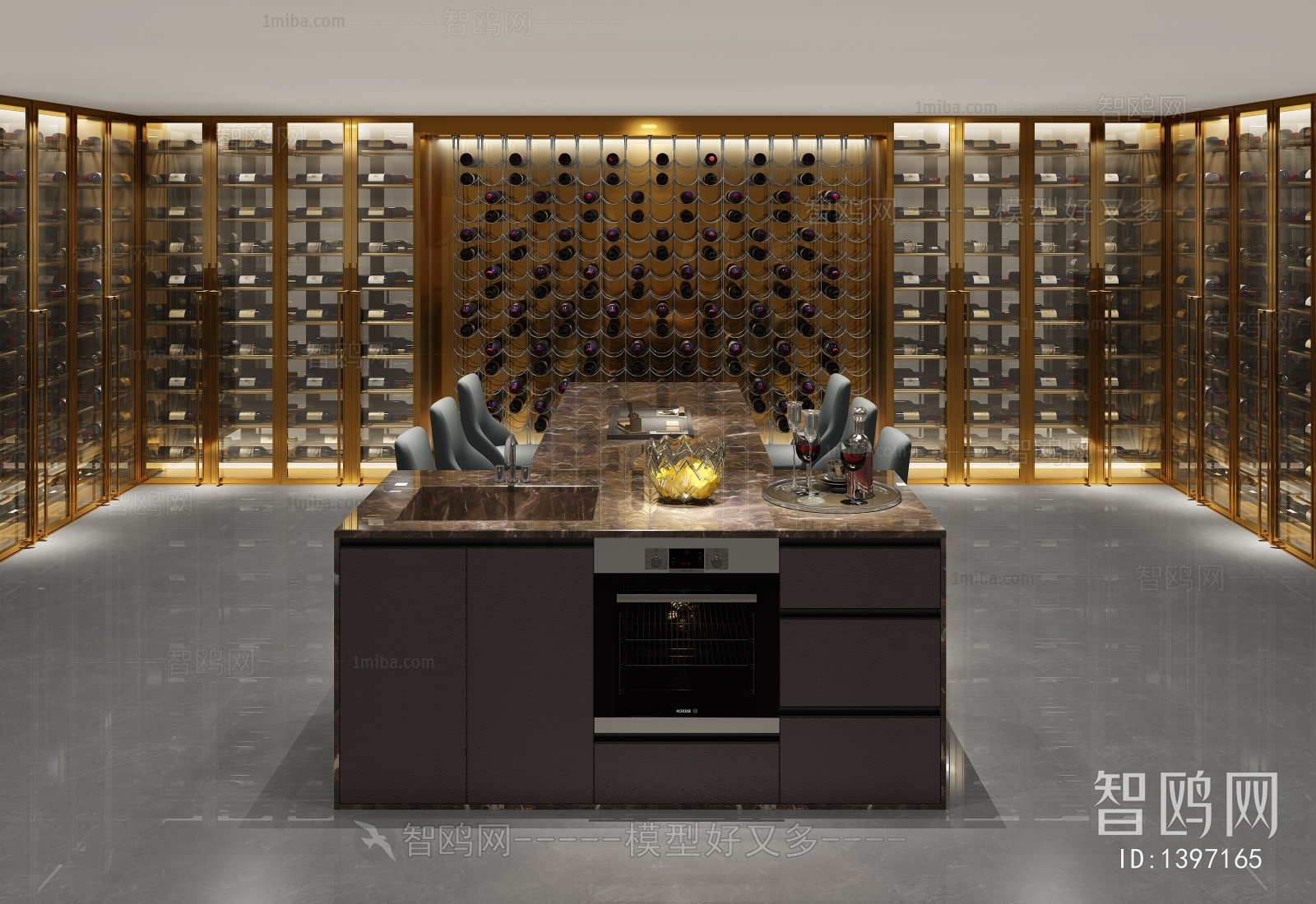 Modern Wine Cellar/Wine Tasting Room