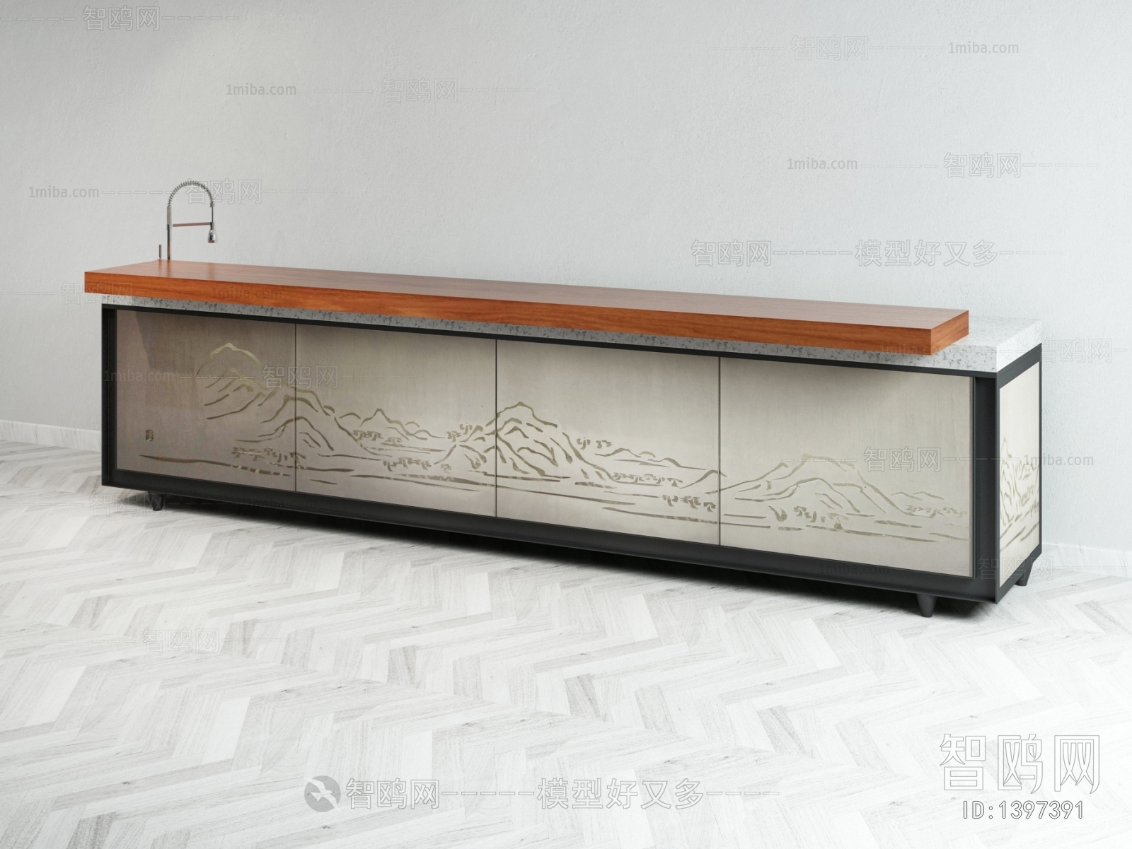 New Chinese Style Counter Bar