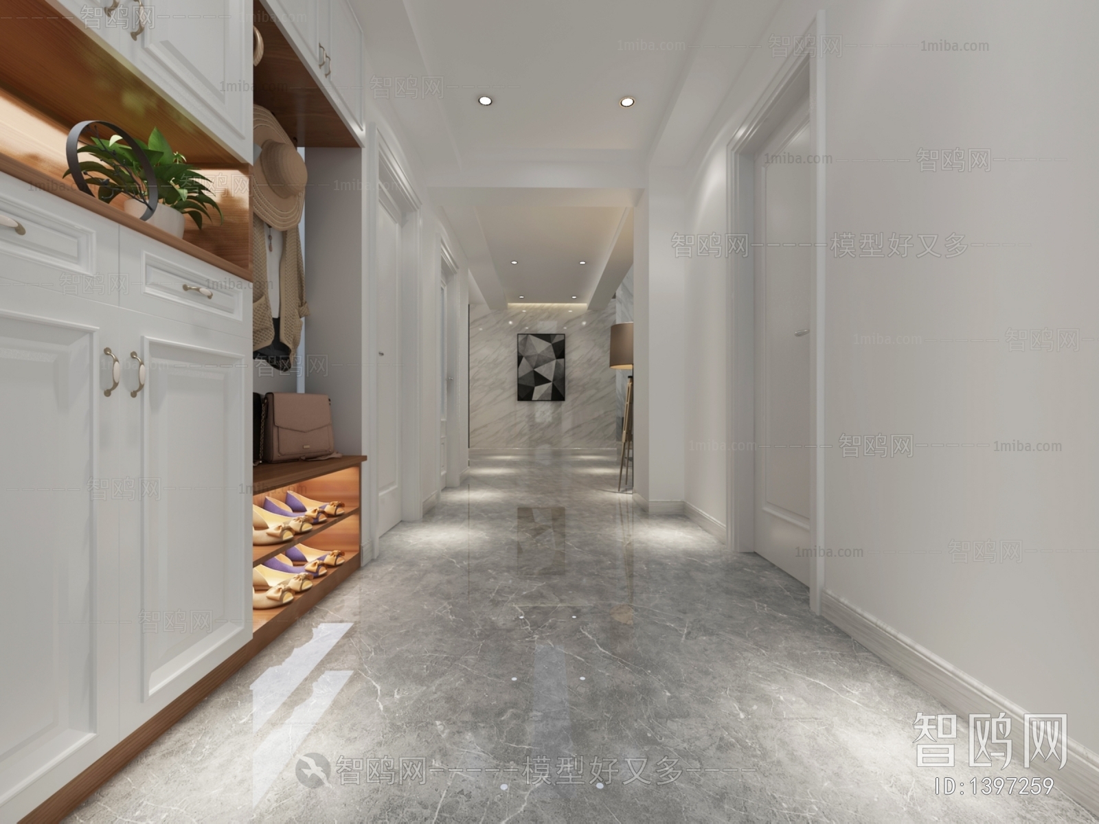 Post Modern Style Hallway