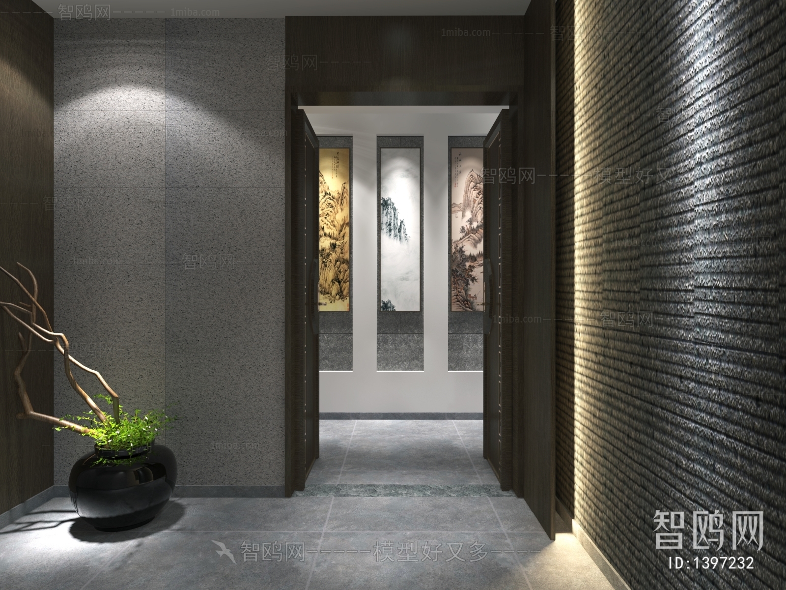 New Chinese Style Hallway