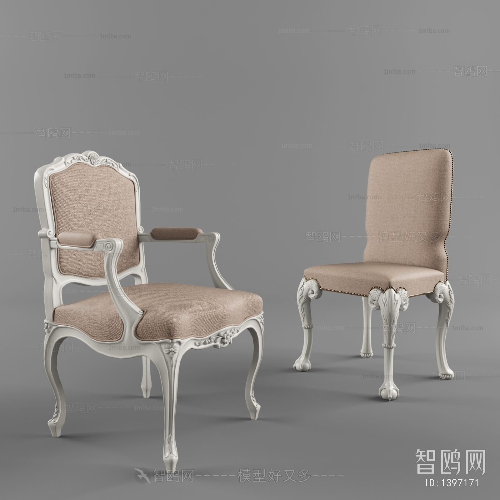 Simple European Style Lounge Chair