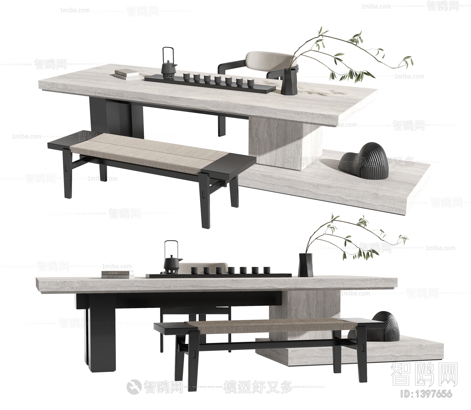 现代茶桌椅组合