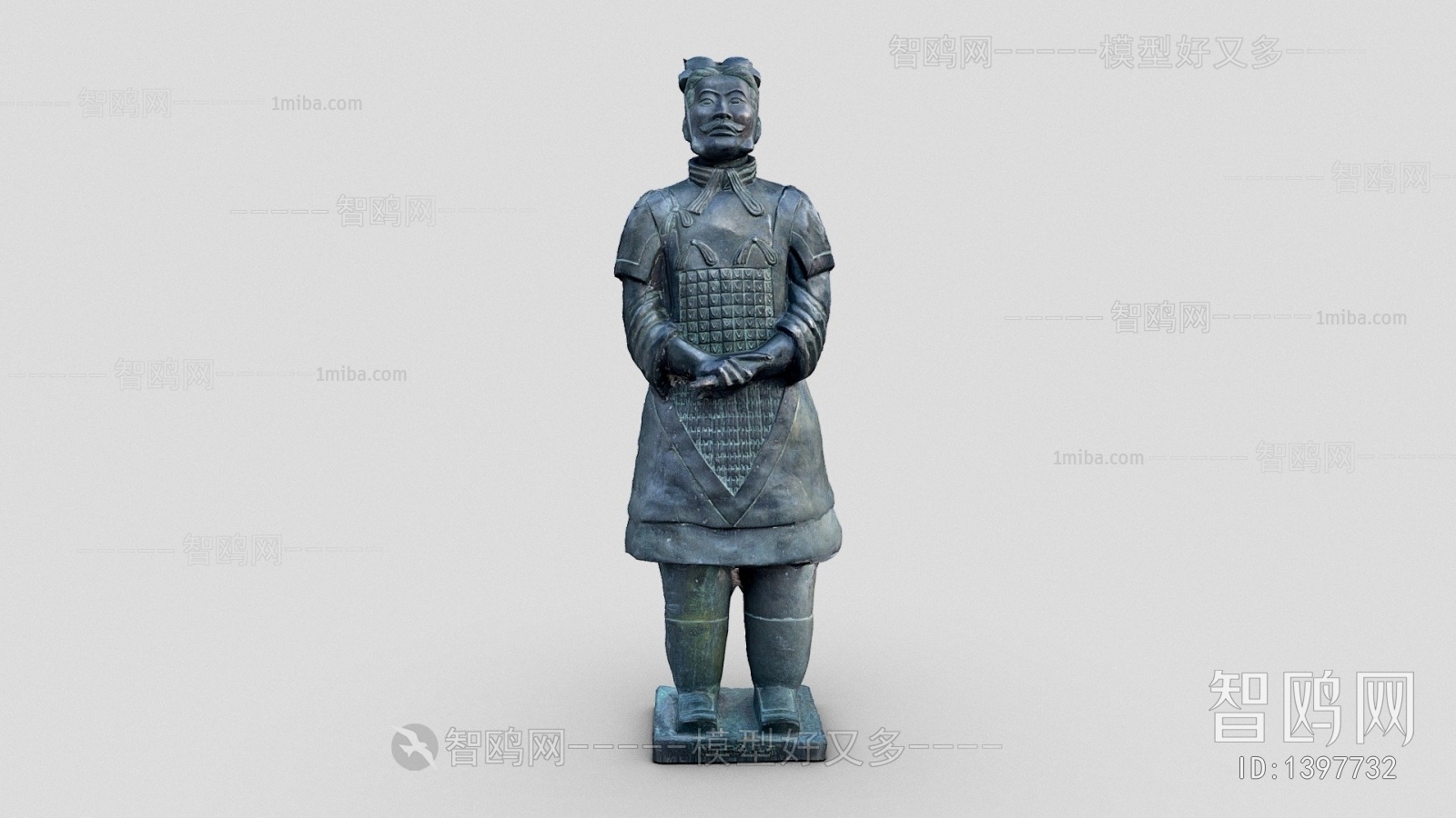 中式兵马俑雕塑