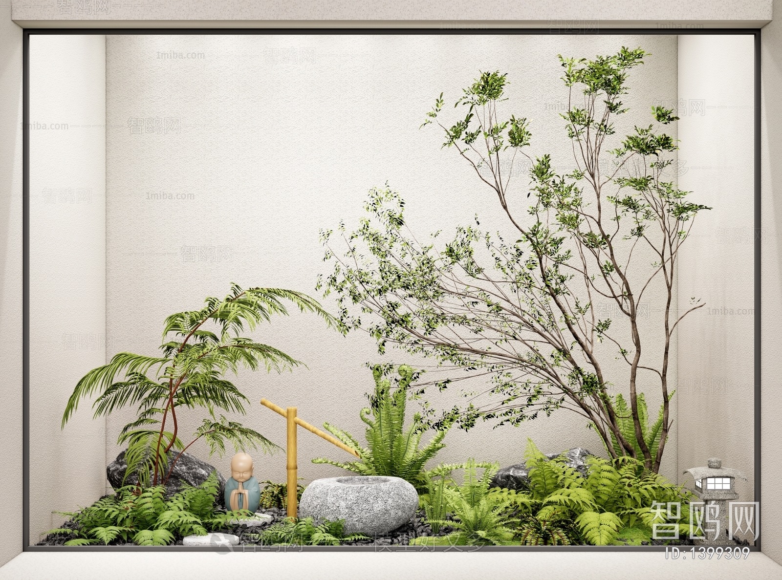 日式庭院景观小品