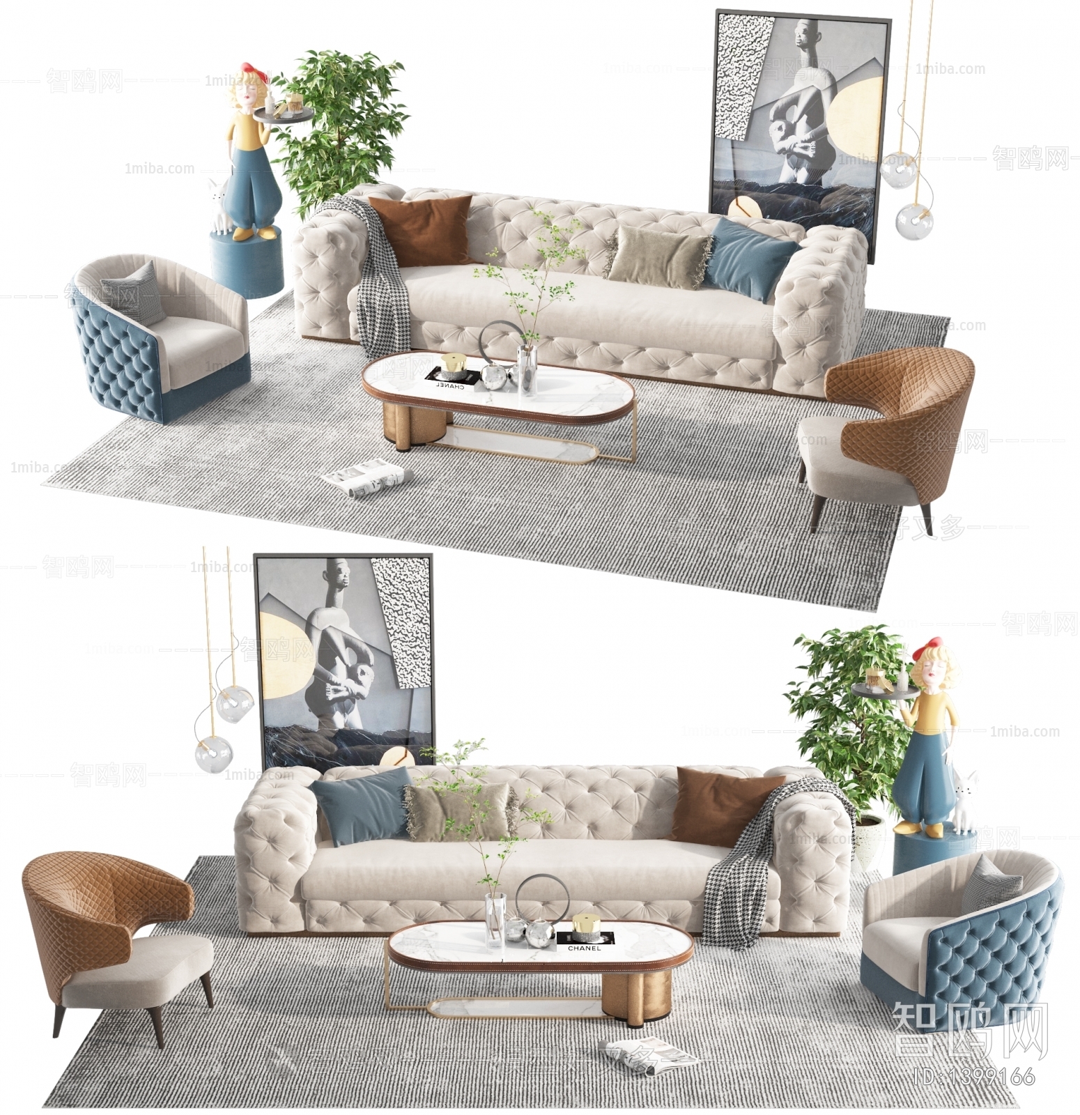 French Style Sofa Combination