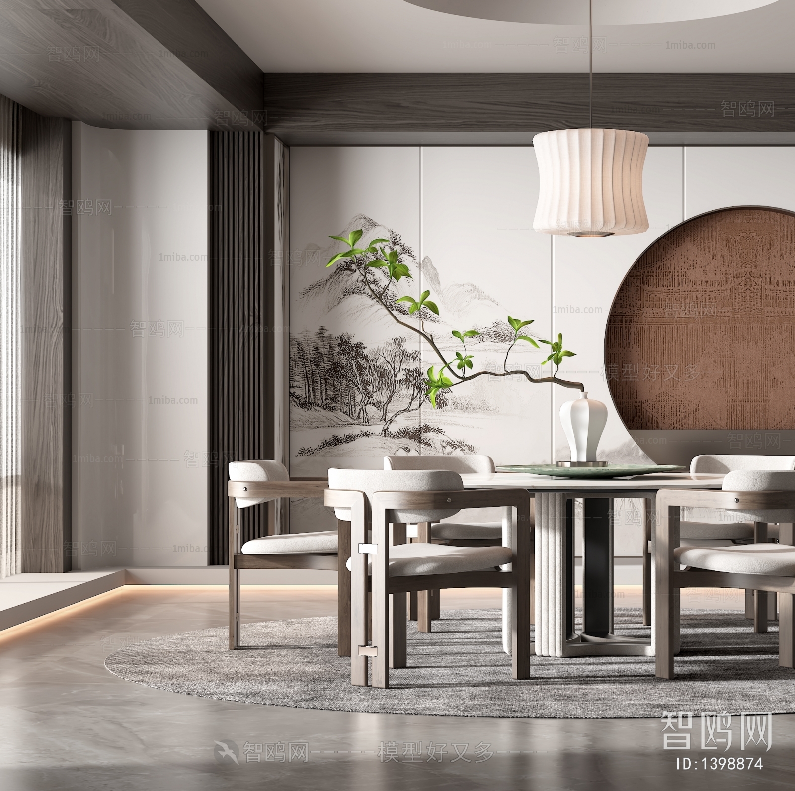 New Chinese Style Dining Room