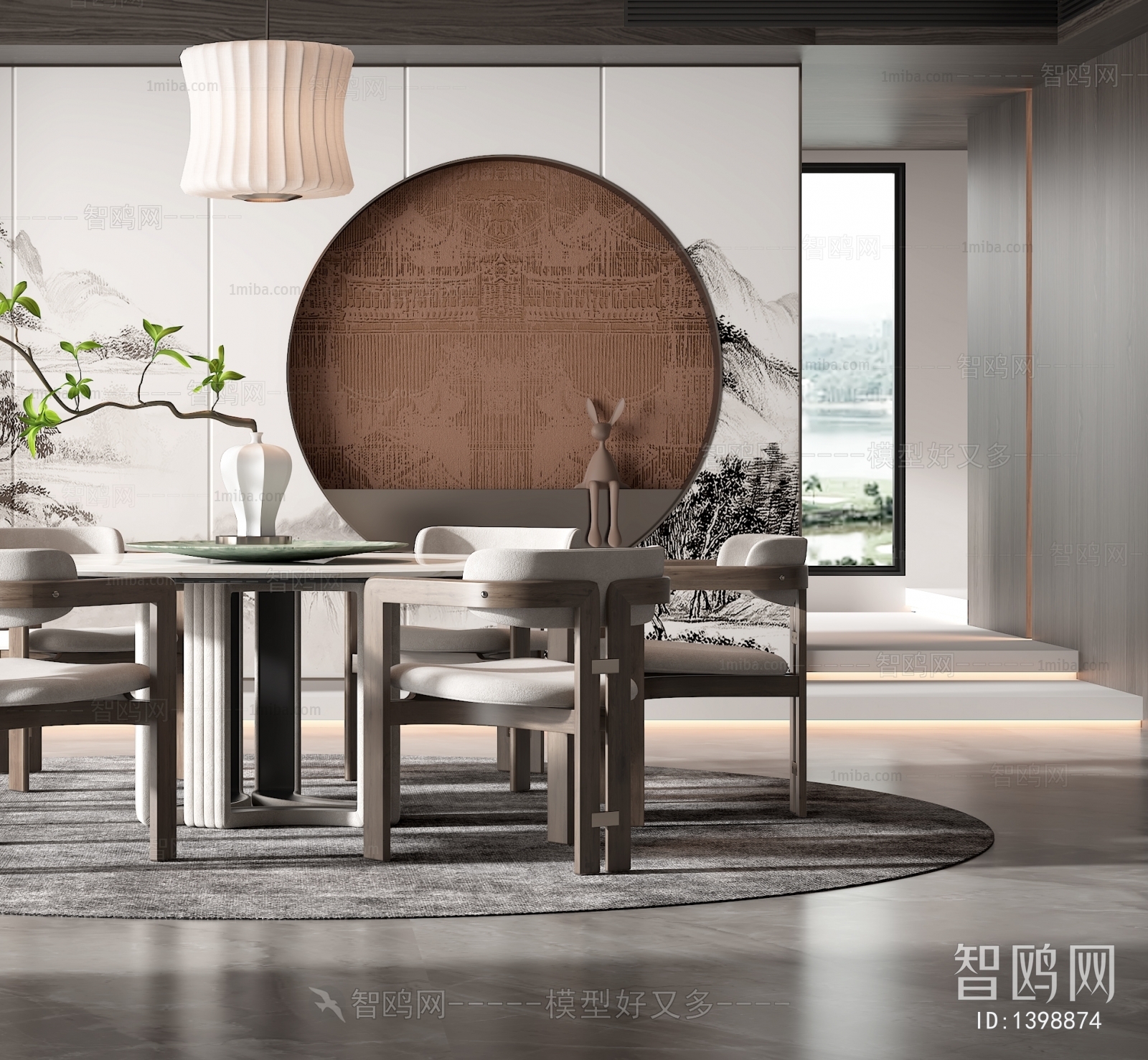 New Chinese Style Dining Room