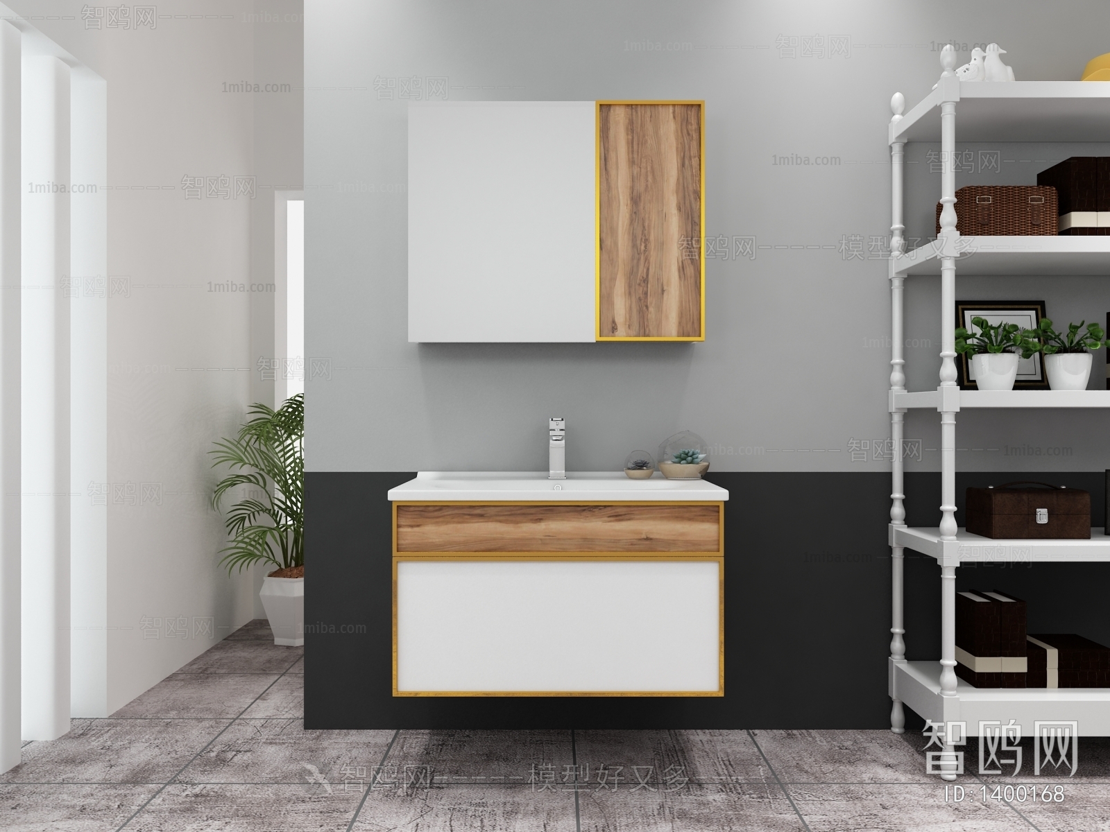Mix And Match Styles Bathroom Cabinet Frame