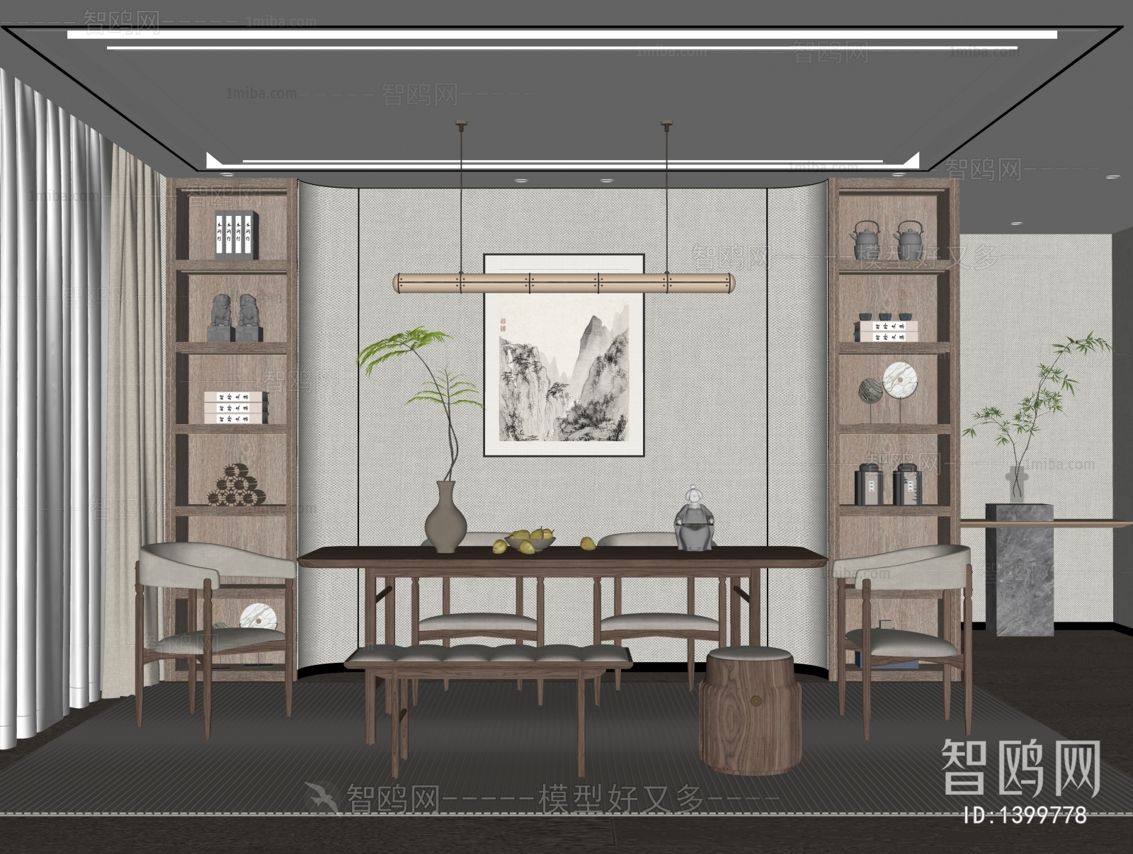 New Chinese Style Dining Room