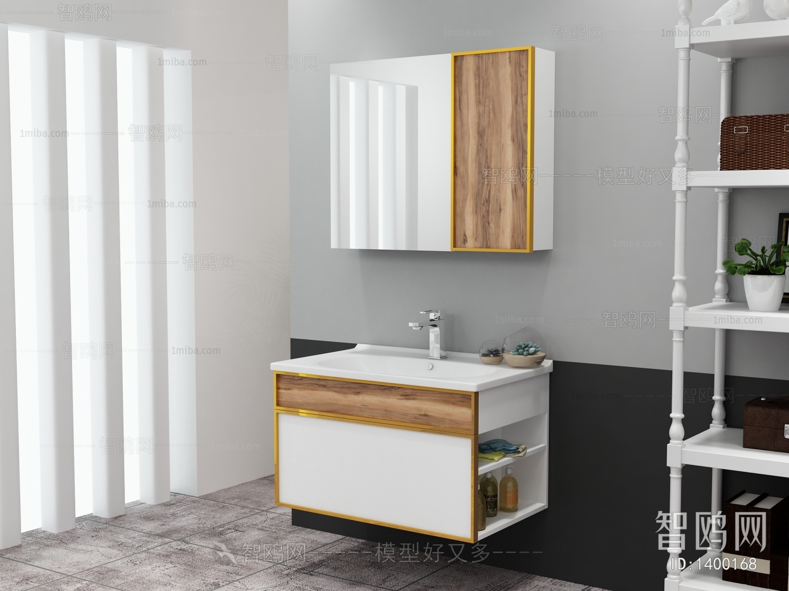 Mix And Match Styles Bathroom Cabinet Frame
