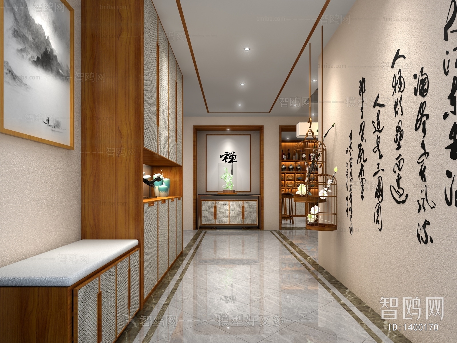 Chinese Style Hallway