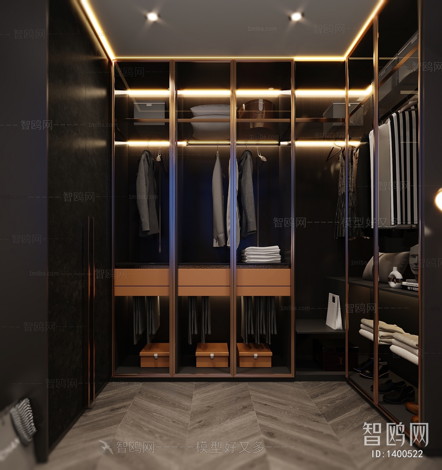 Modern Clothes Storage Area