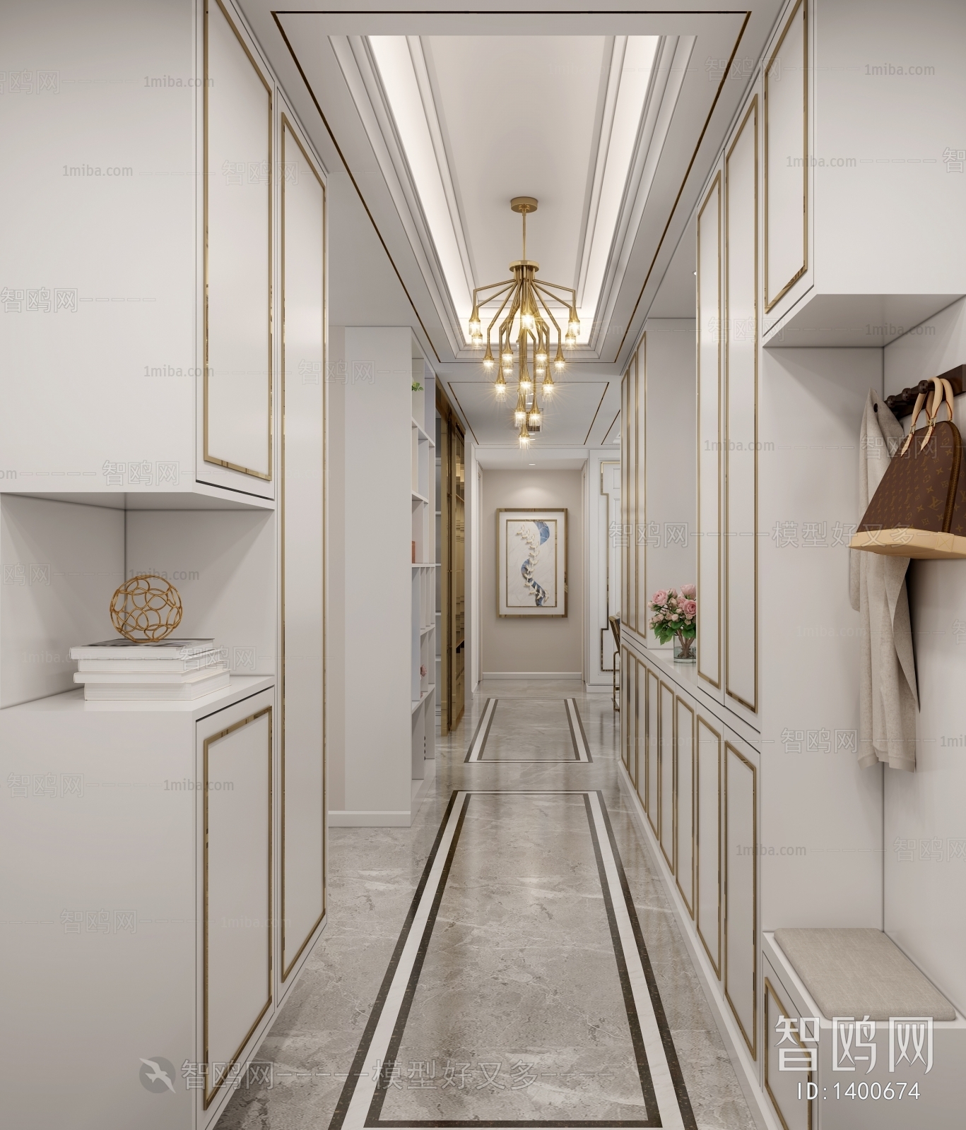 Simple European Style Hallway