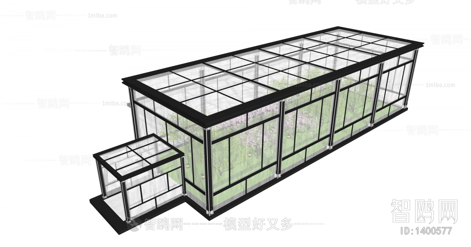 现代温室大棚玻璃房