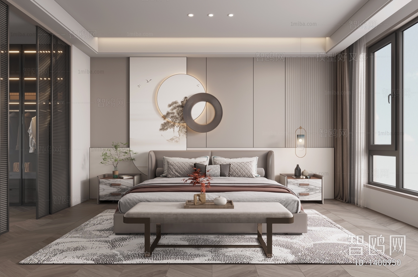 New Chinese Style Bedroom