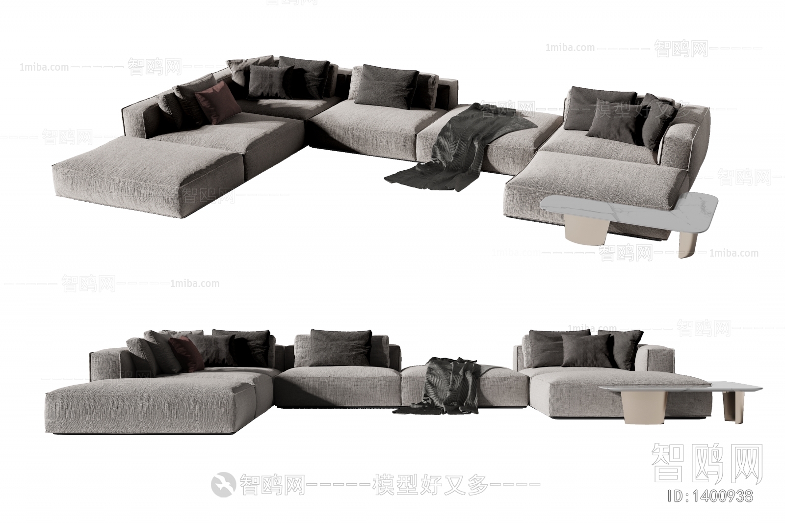 Modern Multi Person Sofa