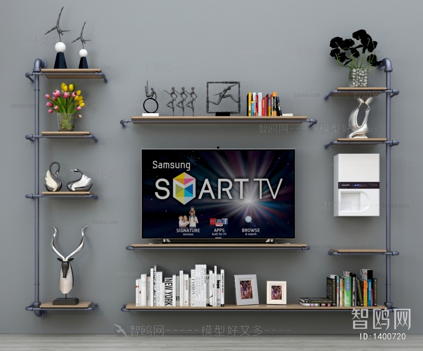 Industrial Style TV Wall