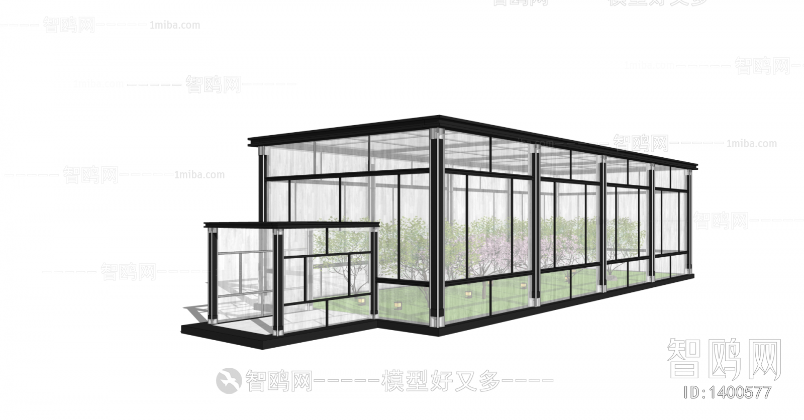 现代温室大棚玻璃房